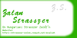 zalan strasszer business card